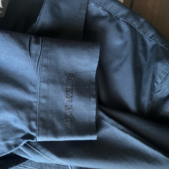 Armani Exchange ,Men's Navy Blue Shirt - Picture 5 of 8